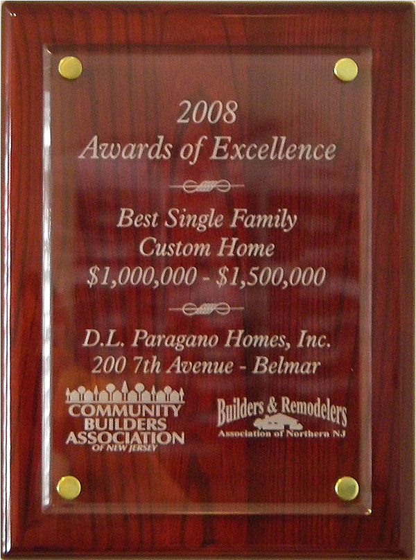 Award of Excellence - Best Single-Family Custom Home 2008